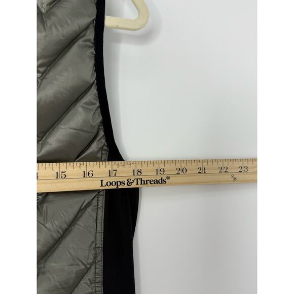 Calvin Klein Performance Puffer Vest Women L Green Premium Down Filling Pockets - Picture 8 of 8